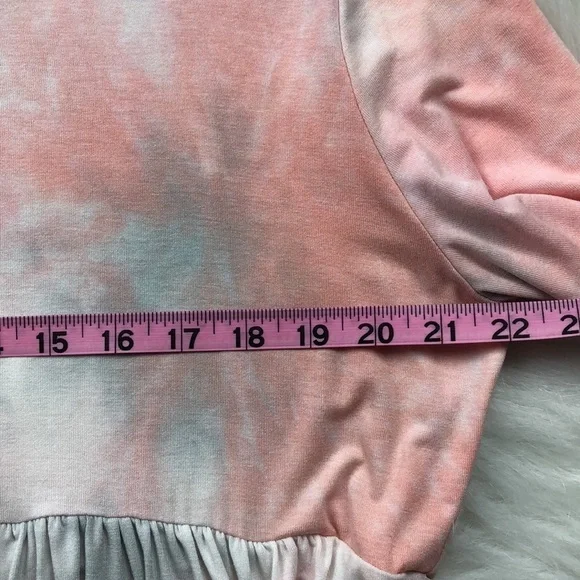 21 Saints Tie Dye V-Neck Short Sleeve Top Size XL - Picture 7 of 11